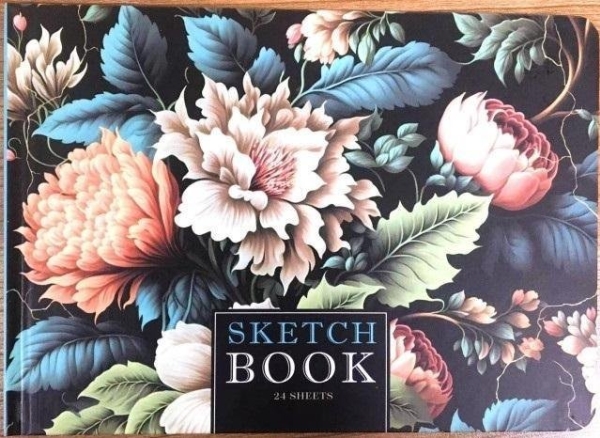 Luonnoslehtiö A5/24K tavallinen Kukat tumma FRESH