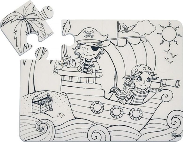 Puzzle Pirateninsel Lustige Matte Strigo