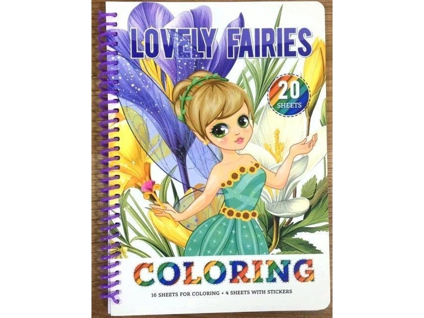 Malbuch A5 Rad Von 20 Seiten Charming Fairies
