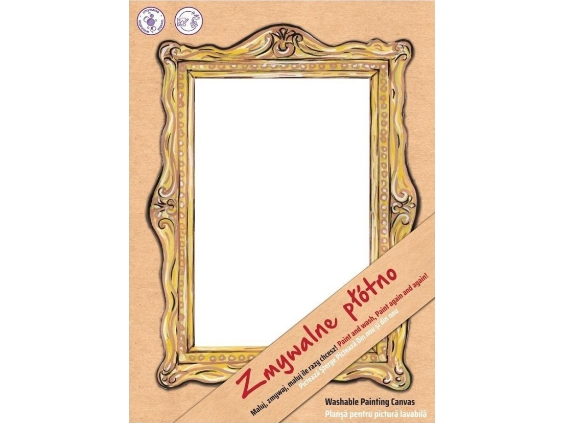 Vit canvas utan mönster Funny Mat STRIGO | Skola & Hobby - Skolböcker & kalkylblad - Lösa ark och block | GameStuff