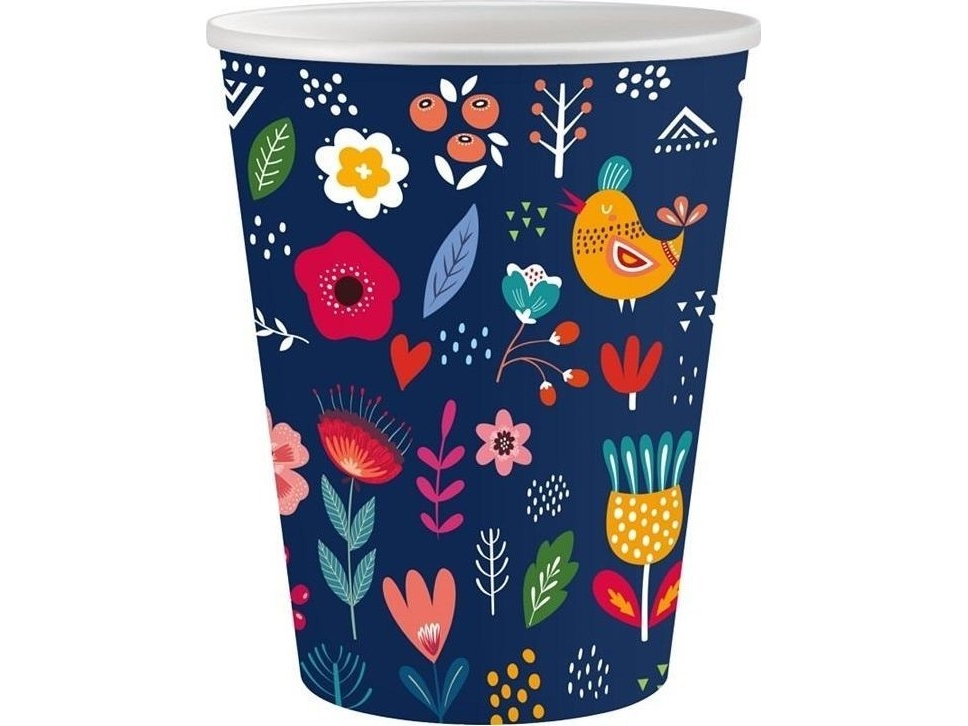 GoDan papirbægre Summer Have fun 250 ml 6 stk