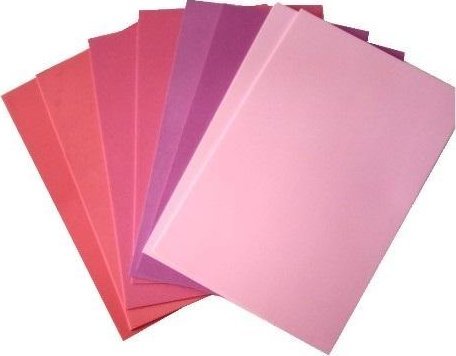 Roter Rosa Schaumstoff 20X30cm 8 Blätter