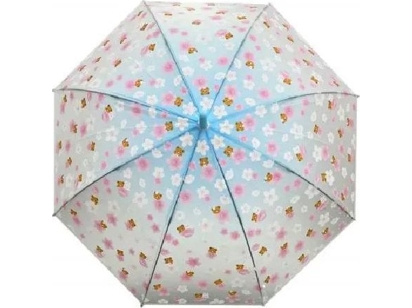 Durchsichtiger Regenschirm Blumen Teddybären