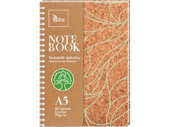 Colophon Notizbuch A5/80K Kariert Kork