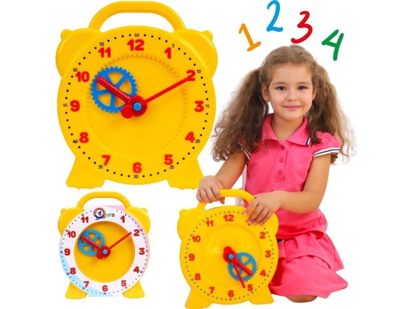 Technok Pedagogisk klocka Timmar Siffror Glidande visare Färgglada Säker | Sport & Träning - Pulsklockor & Smartwatches - Smartklockor | GameStuff