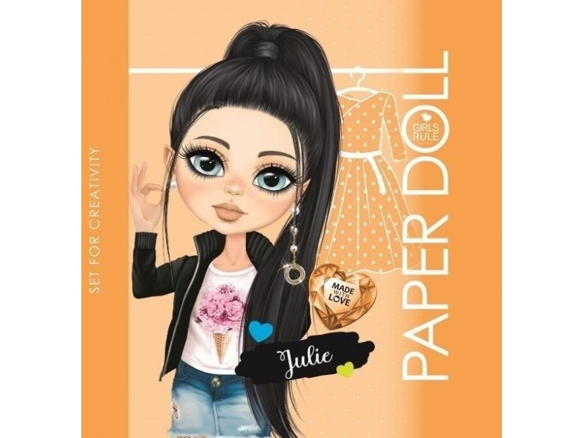 Malbuch 140X140 Julie Puppe Zum Ausschneiden