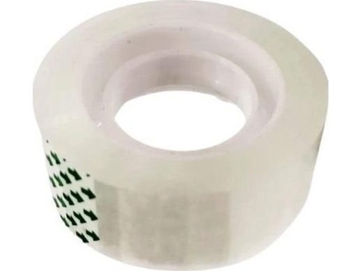 Selvklæbende tape 18 mm x 30 m transparent (8 stk)