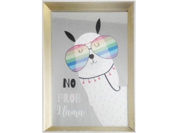 Image - llama in glasses 20x30cm