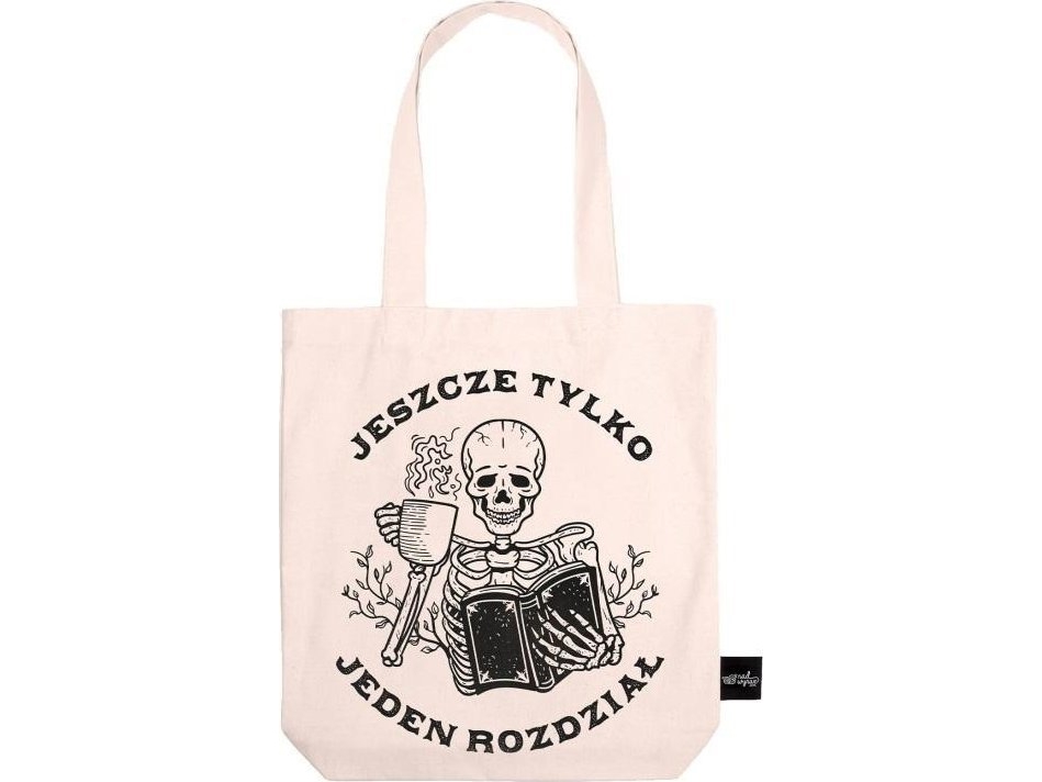 Ecru Cotton Bag Just One More Chapter
