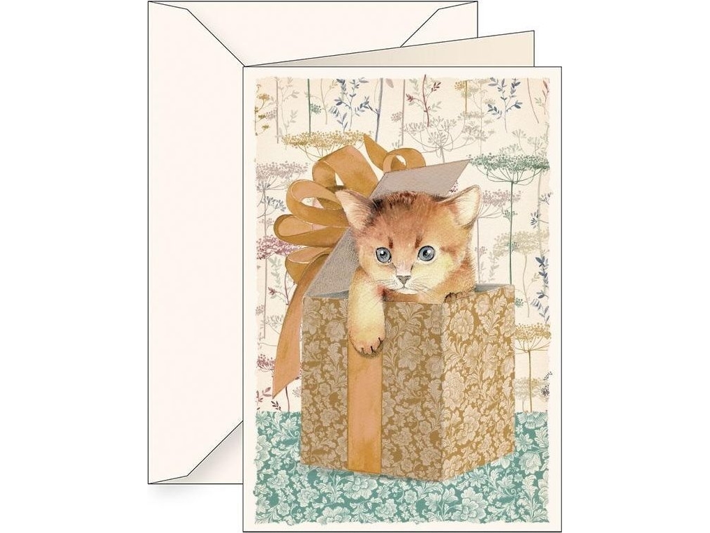 B6 Notesbog + Kuvert 6121 Cat As A Gift |