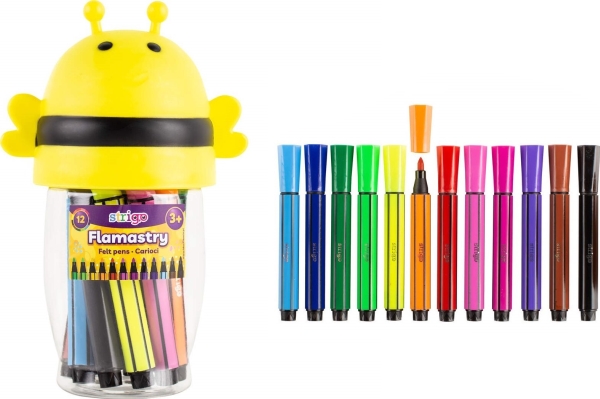 Strigo Jumbo Biene Marker 12 Farben Strigo
