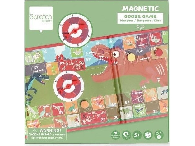 Magnetisches Spiel Gans Mit Spinner Dinosaurier