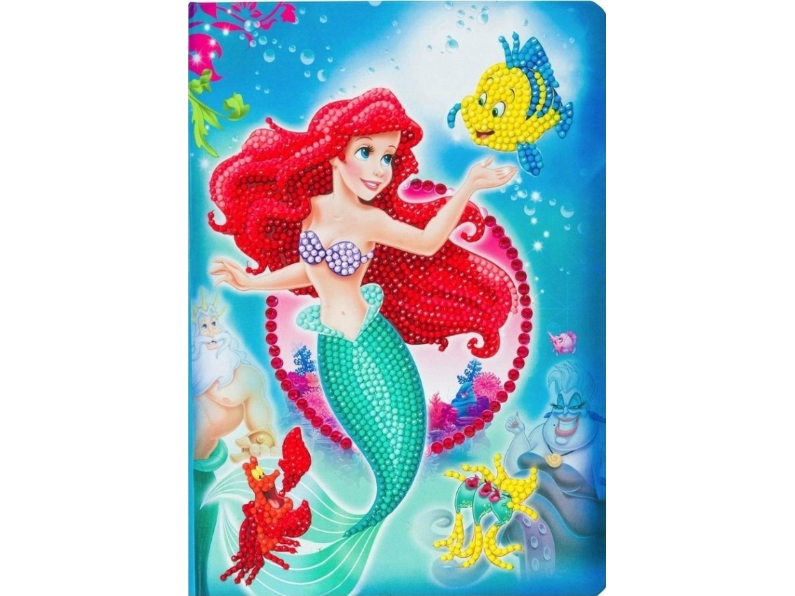 Little Mermaid diamond mosaic notebook | Papper & Emballage - Kalendrar & Anteckningsböcker - Anteckningsböcker | GameStuff