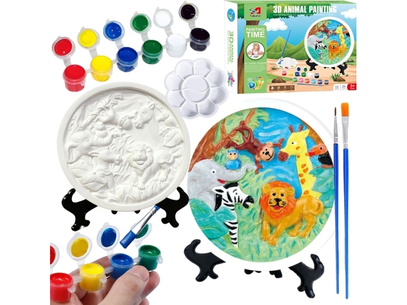 Pronice Kreatives Gypsum Tiere Malen Gyps Klein 3D Künstler