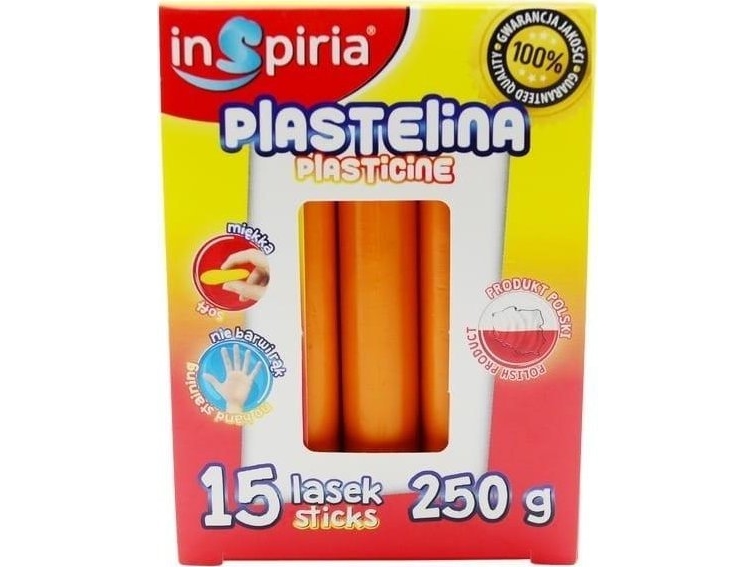 Orange modellervoks 15 pinde 250 g