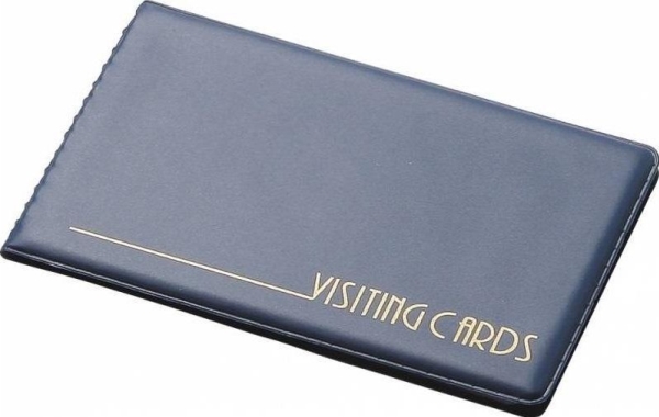 Pvc Magnetic Card Case Navy Blue