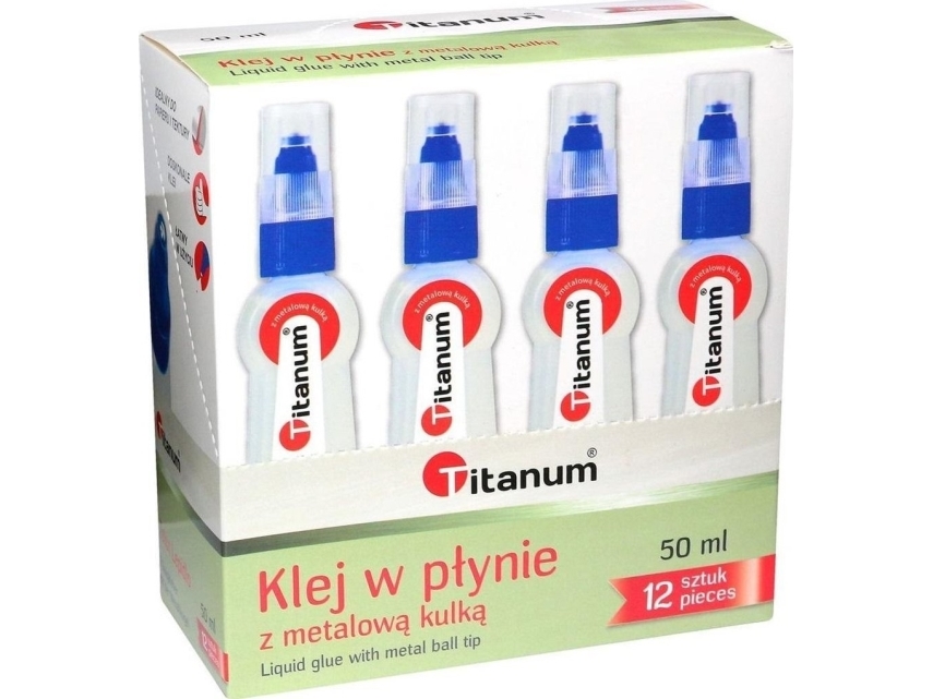 Nestemäinen liima metallipallolla 50 ml (12kpl)