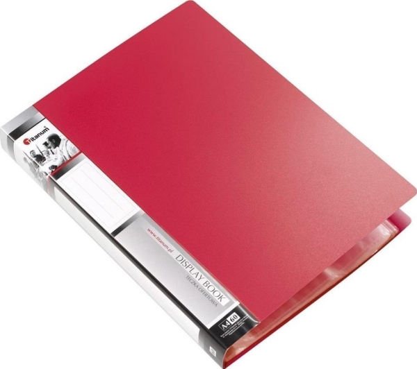 Präsentationsmappe A4 60 Taschen Rot