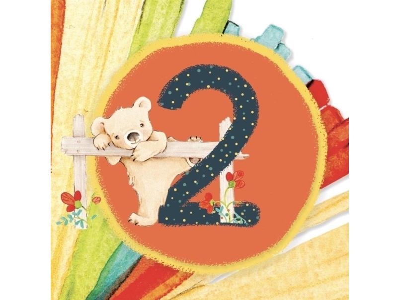Kort firkant CL4202_PO Birthday 2