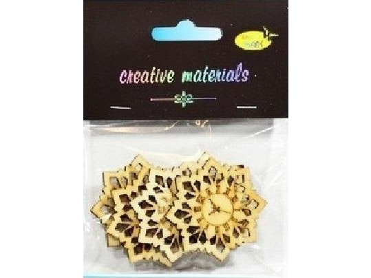 Klockformade träbitar 4,5cm 5st EDUKAMP | Skola & Hobby - Konsthantverk - Trävaror | GameStuff