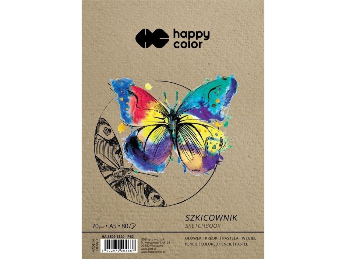Spiral-Skizzenbuch 135X205mm 80K Happy Color