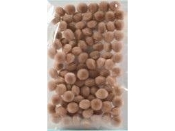 Pompons Hellbraun 10 Mm 100 Stück