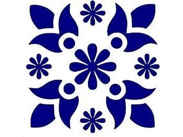 Abwaschbare Ornament-Schablone 20X30cm
