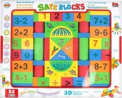 Vaahtomuovipalikat 52kpl