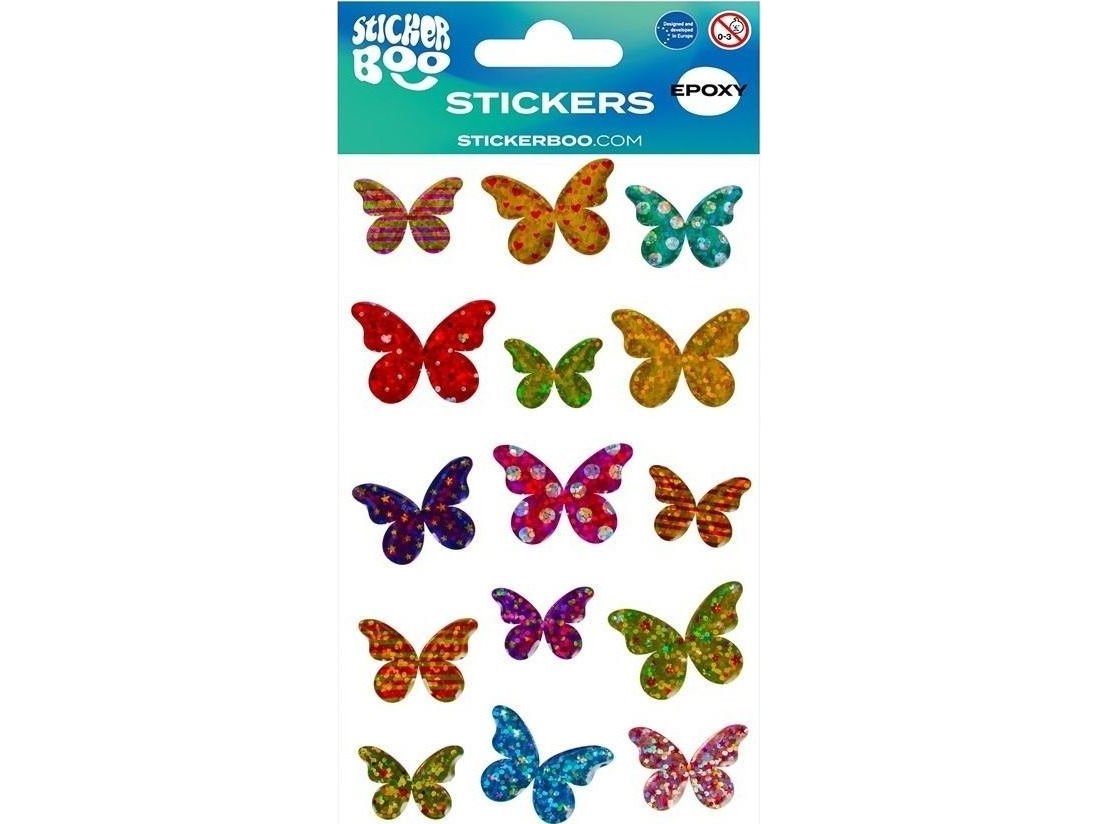 Stickerboo Stickers Sticker Boo Sommerfugle
