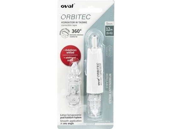 Oval Orbitec korrektionsrulle 5mmx6m + patron