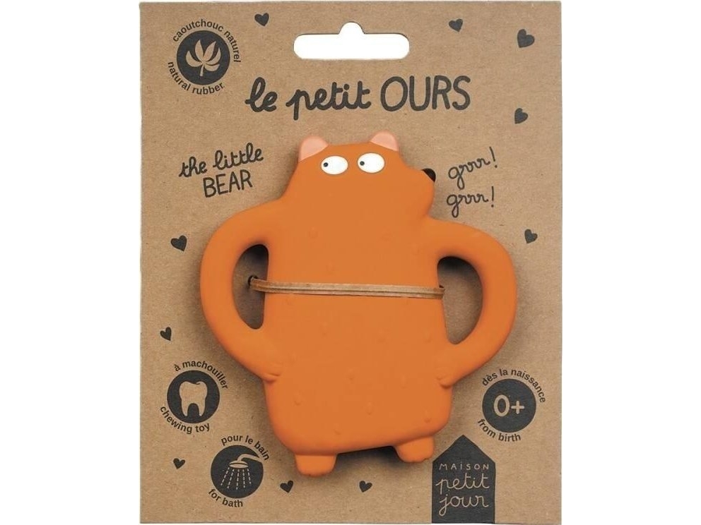 Teddy Bear Natural Rubber Teether