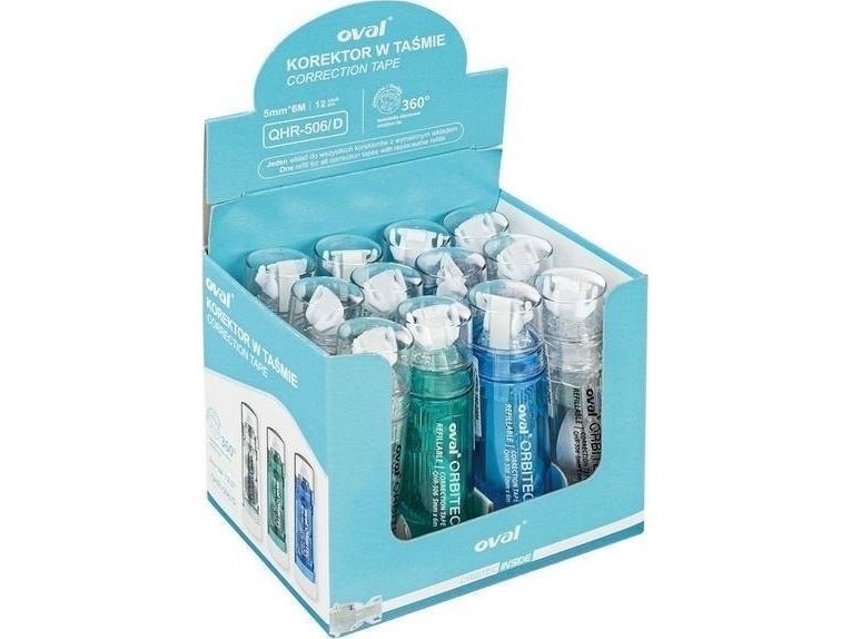 Korektor Oval Orbitec w taśmie 5mmx6m (12szt)