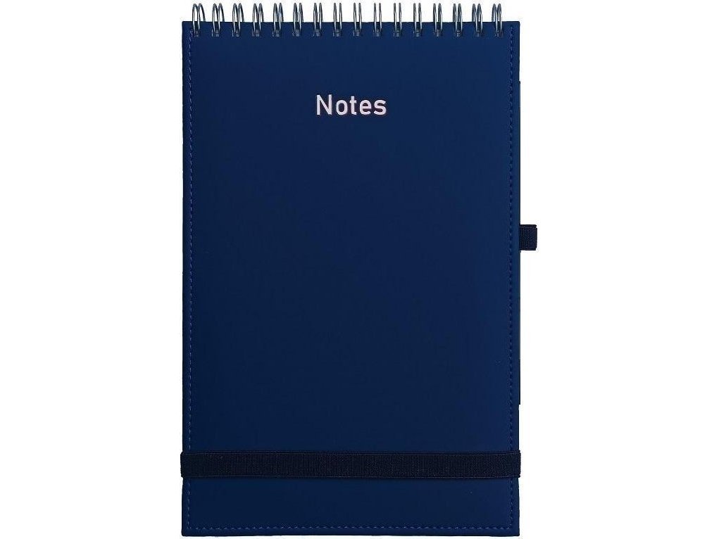 Vivella Spiralnotizbuch A5 Mit Radiergummi Navy Blau