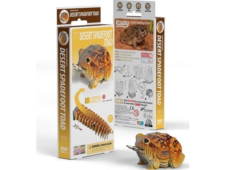 Eugy the Desert Toad 3D eco-puslespil