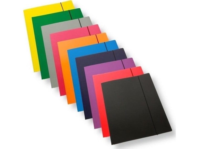 A4-Mappe Mit Gummiband, Laminierte Mischung 350Gsm (10 Stück)