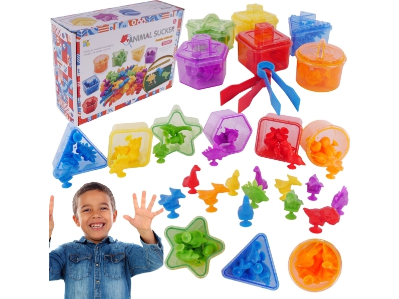 Pronice Große Pädagogische Lernen Zu Zählen Farben Montessori Dinosaurier Spiel