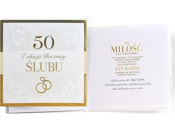 Primus Wedding Anniversary 50th Anniversary Card | Skola & Hobby - Festdekorera - Presentinslagning | GameStuff