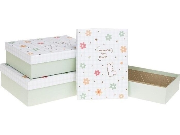 Pr Rabbit Gift Box 3Pcs Rozette