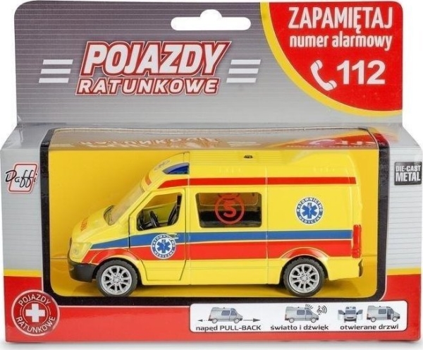 Daffi Ambulanssin pelastusauto B-433 24335