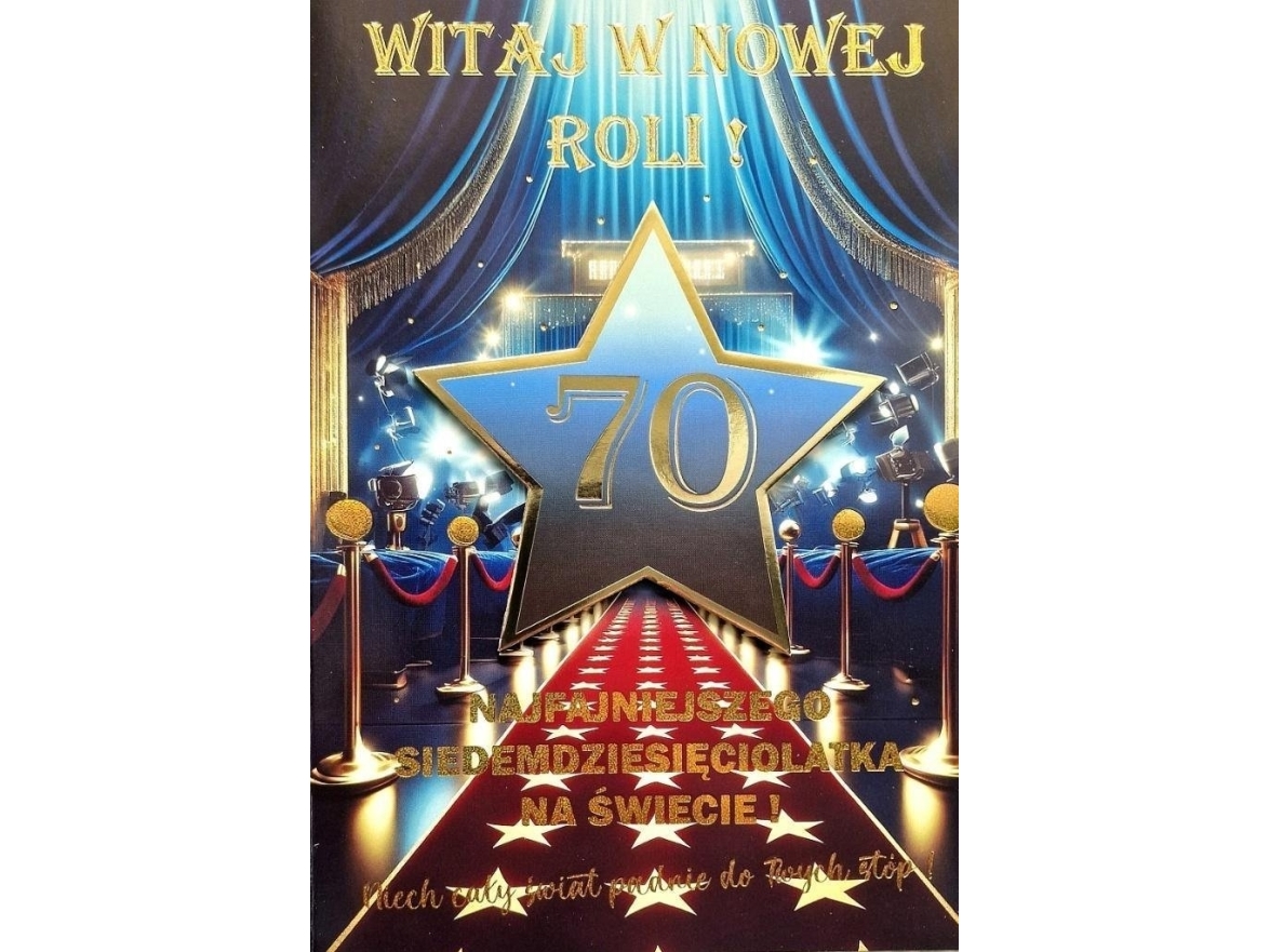 Geburtstagskarte 70