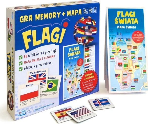 Flags. memory game + map