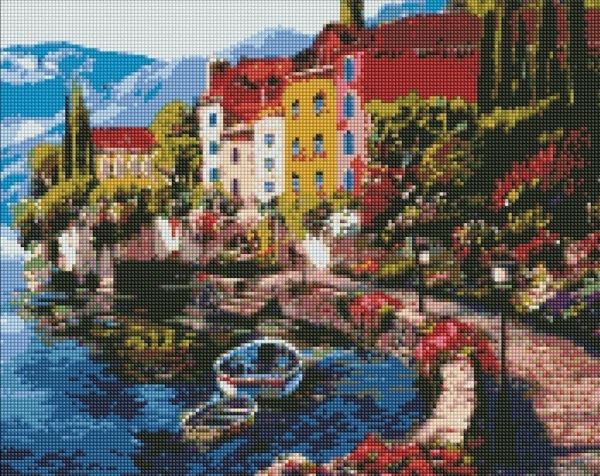 Diamant-Mosaik - Morgen Am See 40X50cm