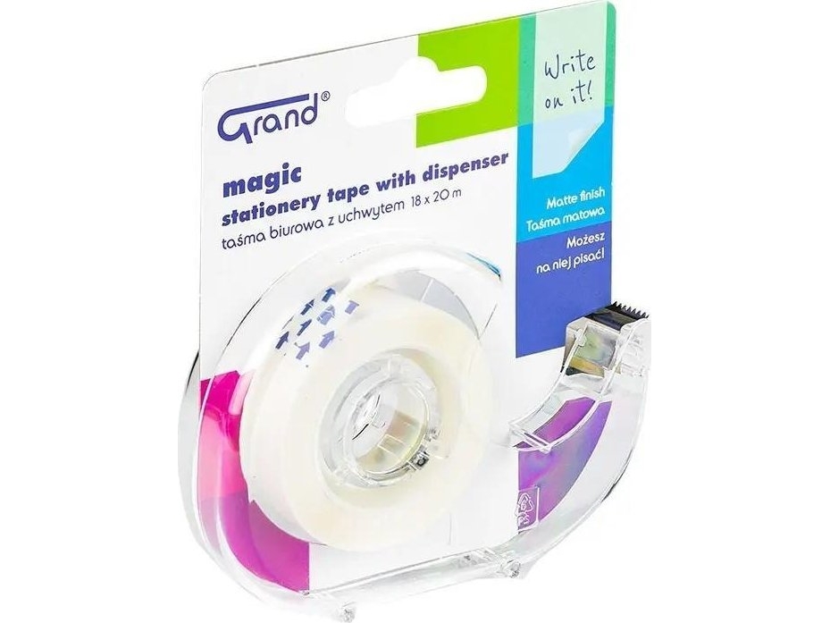 GRAND Magic klæbetape 18x200 cm med dispenser