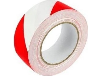 Selbstklebendes Rotes Und Weißes Warnband