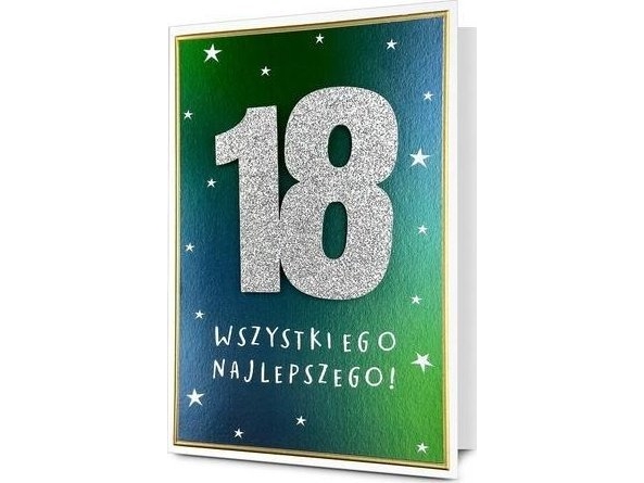 B6 Geburtstagskarte 18