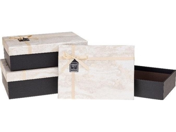 Pr Marble 3Pc Gift Box Rozette