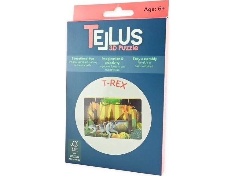 Træ foldbart 3D teater T-Rex