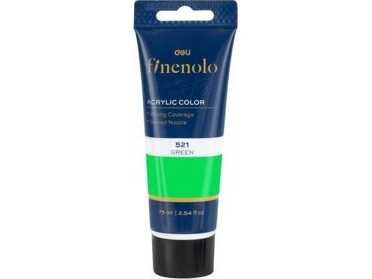 Finenolo akrylmaling 75 ml grøn DELI