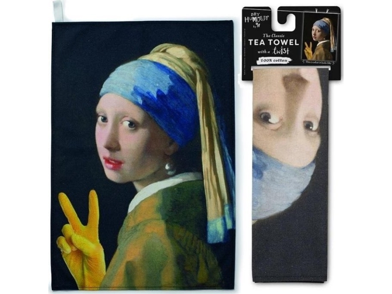 Keittiöpyyhkeet keittiöpyyhe Tyttö, jossa on helmi