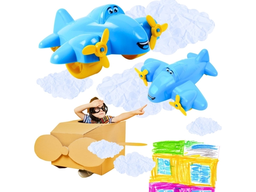 TECHNOK BARNFLYGPLAN PLAST 20CM TECHNOK | Leksaker - Bilar och andra fordon - Flyg och helikoptrar | GameStuff